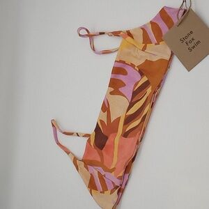 Stone Fox Swim Samay Bralette Bikini Top Tropic Print XL